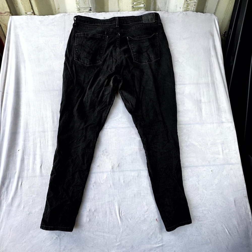 Levi's Signature Skinny Jeans Womens 16M Black Denim Dark Wash Pockets High Rise
